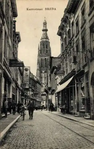 Ak Breda Nordbrabant Niederlande, Karrestraat