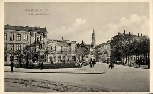 Ak Zwickau in Sachsen, Kaiser Wilhelm Platz