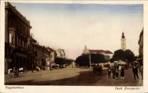 Ak Nagykanizsa Großkirchen Ungarn, Ferenc Deak Platz