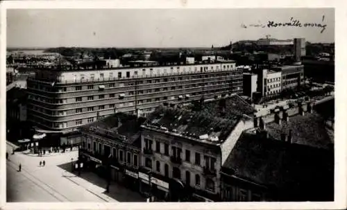 Ak Novi Sad Újvidék Neusatz Serbien, Luftbild der Stadt