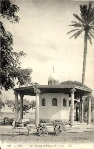 Ak Cairo Kairo Ägypten, Brunnen der Moschee von Amru