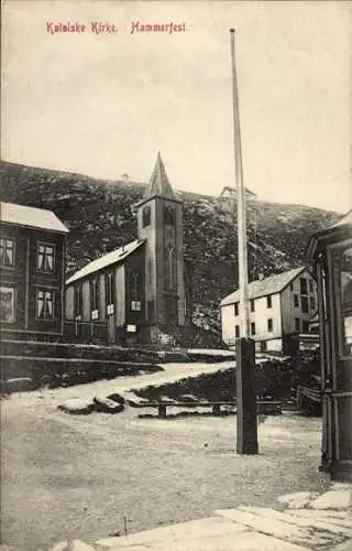 Ak Hammerfest Norwegen, Katholische Kirche