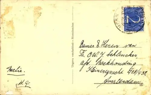 Ak Monnickendam Waterland Nordholland Niederlande, Gemeentehuis
