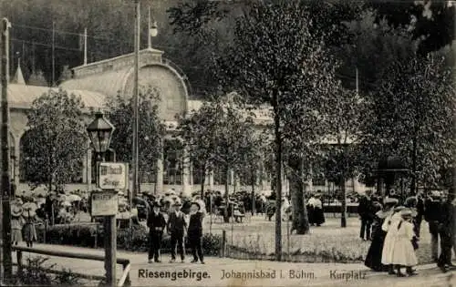 Ak Janské Lázně Johannisbad Riesengebirge Region Königgrätz, Kurplatz