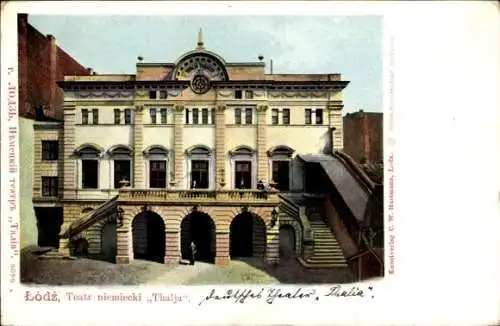 Ak Łódź Lodsch Polen, Deutsches Theater Thalia