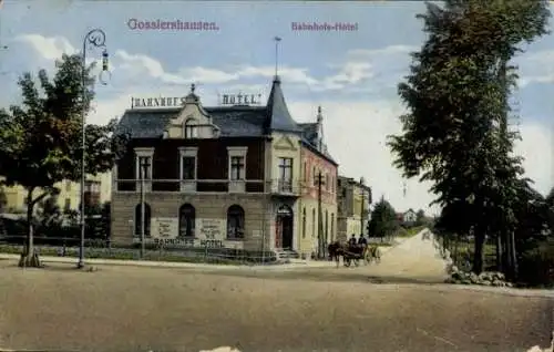 Ak Jabłonowo Pomorskie Goßlershausen Westpreußen, Bahnhofs-Hotel