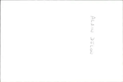 Ak Schauspieler Alain Delon, Portrait, Autogramm