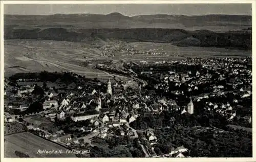 Ak Rottweil am Neckar, Fliegeraufnahme