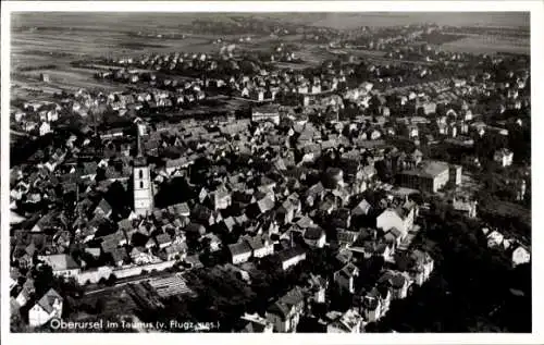 Ak Oberursel im Taunus Hessen, Fliegeraufnahme