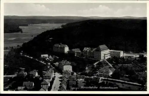 Ak Gunzenhausen in Mittelfranken, Hensoltshöhe, Gunzenhausen, Fliegeraufnahme