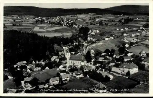 Ak Fichtelberg im Fichtelgebirge Oberfranken Bayern, Fliegeraufnahme