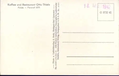 Ak Fulda in Hessen, Fliegeraufnahme