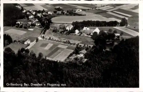 Ak Grillenburg Tharandt Sachsen, Fliegeraufnahme