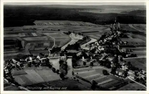 Ak Schöngeising in Oberbayern, Fliegeraufnahme