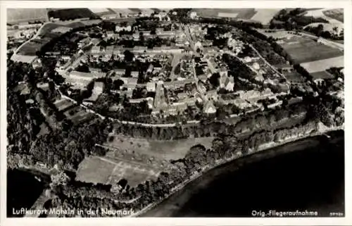 Ak Moryń Mohrin Neumark Ostbrandenburg, Fliegeraufnahme