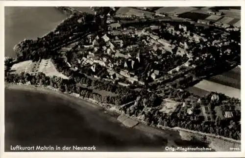 Ak Moryń Mohrin Neumark Ostbrandenburg, Fliegeraufnahme
