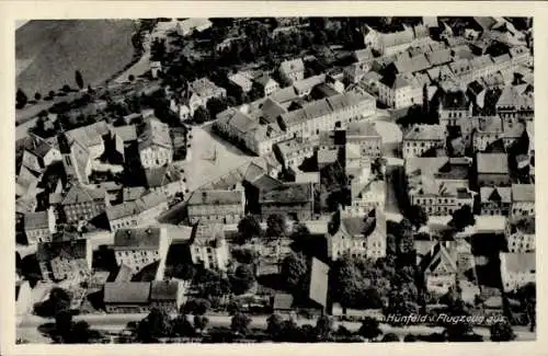 Ak Hünfeld in Hessen, Fliegeraufnahme