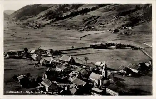 Ak Thalkirchdorf Oberstaufen im Allgäu, Fliegeraufnahme