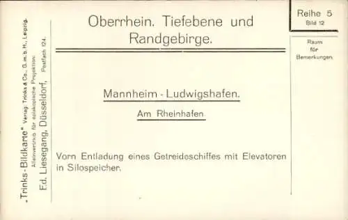 Ak Mannheim in Baden Württemberg, Am Rheinhafen