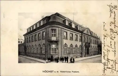 Ak Höchst Frankfurt am Main, Kaiserliches Postamt