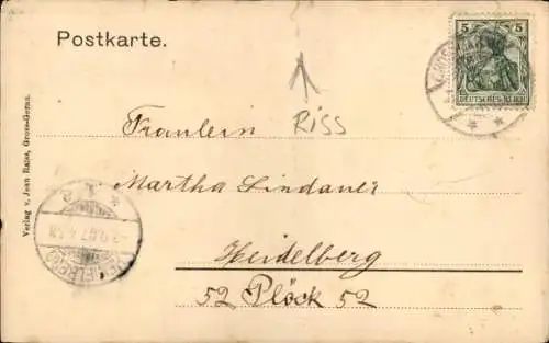 Ak Groß Gerau in Hessen, Rathausstraße