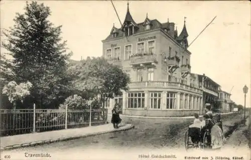 Ak Ostseebad Travemünde Lübeck, Hôtel Goldschmitt