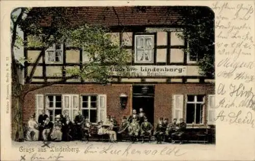 Ak Lindenberg Luckenwalde in Brandenburg, Gasthof Lindenberg