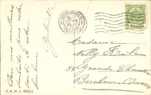 Ak Glückwunsch Neujahr, Zwerg, junge Frau, Hufeisen