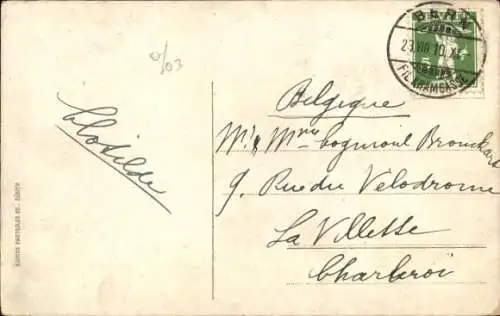 Ak Bern Stadt Schweiz, Wandgemälde in der Bärenstube, Hotel Bären