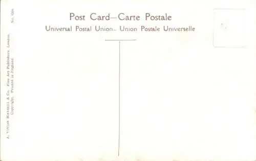 Ak Russischer Soldat in Uniform, Gemaltes Porträt, Fahne