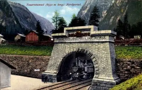 Ak Salzburg, Tauerntunnel, Nordportal