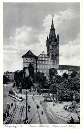 Ak Kaliningrad Königsberg Ostpreußen, Kaiser-Wilhelm-Platz, Schloss