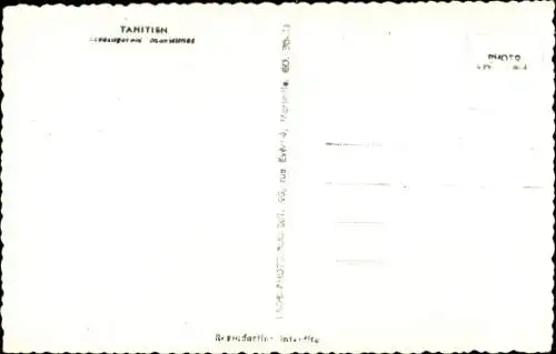 Ak Schiff Tahitien, Messageries Maritimes