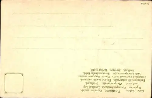 Präge Künstler Litho Klein, C., Rosen, Knospen