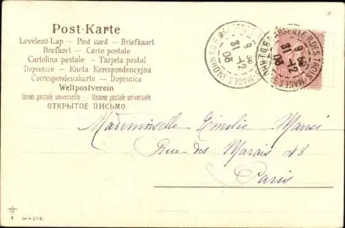 Künstler Litho Klein, C., Blühende Blumen