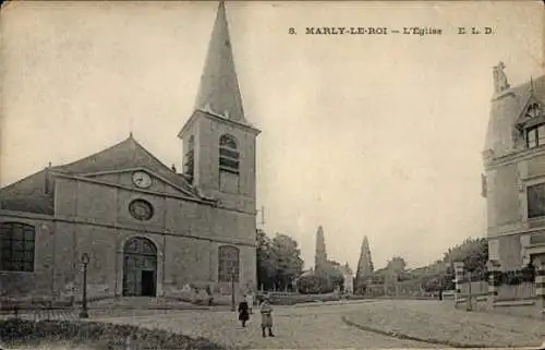 Ak Marly le Roi Yvelines, Kirche