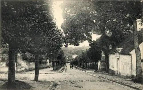 Ak Marly le Roi Yvelines, Avenue Fitz-James