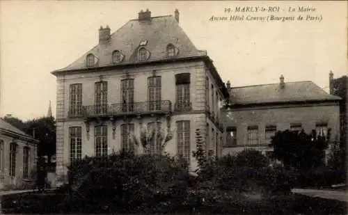 Ak Marly le Roi Yvelines, La Mairie, Ancien Hotel Convay