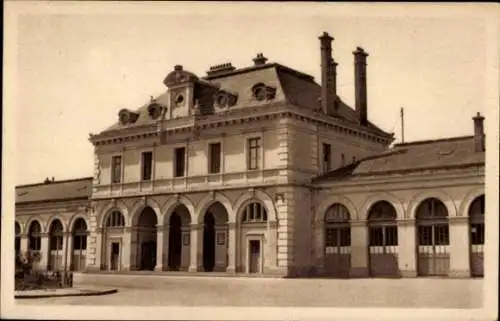 Ak Meaux Seine-et-Marne, Bahnhof