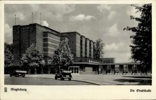 Ak Magdeburg an der Elbe,  Die Stadthalle