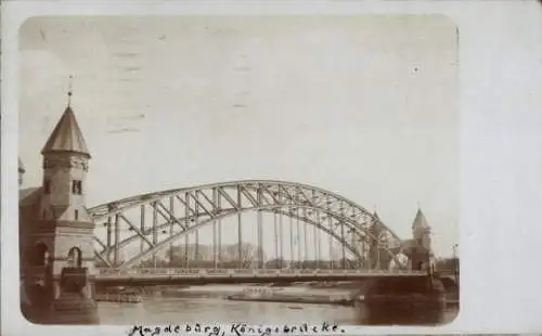 Ak Magdeburg an der Elbe,  Königsbrücke.