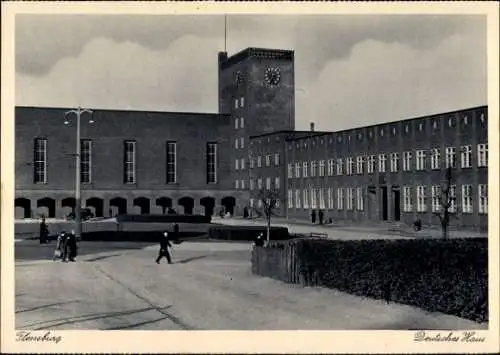 Ak Flensburg in Schleswig Holstein, Deutsches Haus, Flensburg