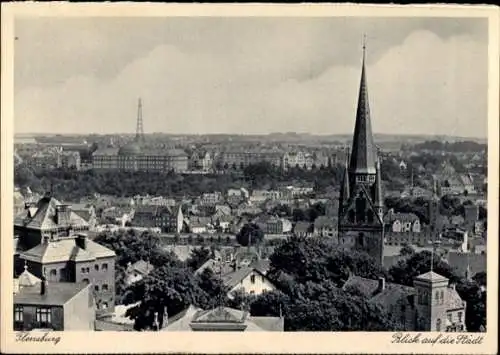 Ak Flensburg in Schleswig Holstein, Blick auf die Stadt, Flensburg