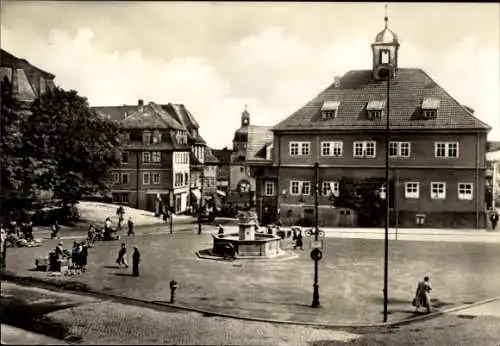 Ak Waltershausen in Thüringen, Marktplatz mit Rathaus