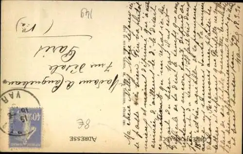 Ak Hyères Var, rue du Repos