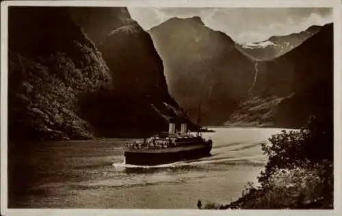 Ak Norwegen, Nordlandreise vom 02.07. bis 26.08.1927, Motorschiffe Monte Sarmiento und Monte Olivia