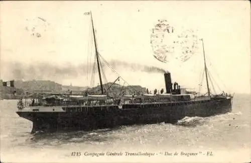 Ak Liner Duke of Braganza, CGT French Line