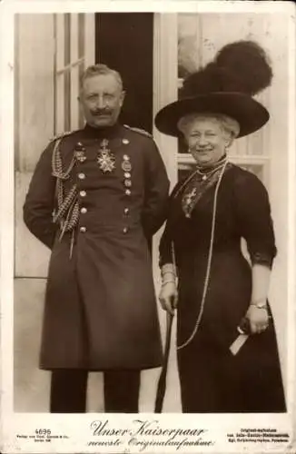 Ak Unser Kaiserpaar, Kaiser Wilhelm II., Auguste Viktoria, Liersch 4696