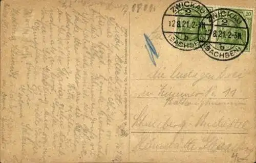 Ak Zwickau Sachsen, Paradiesbrücke