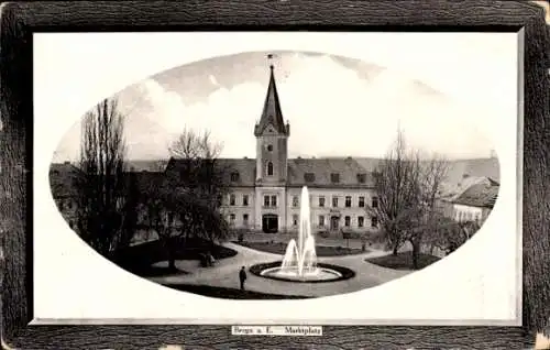 Ak Berga an der Elster Thüringen, Marktplatz